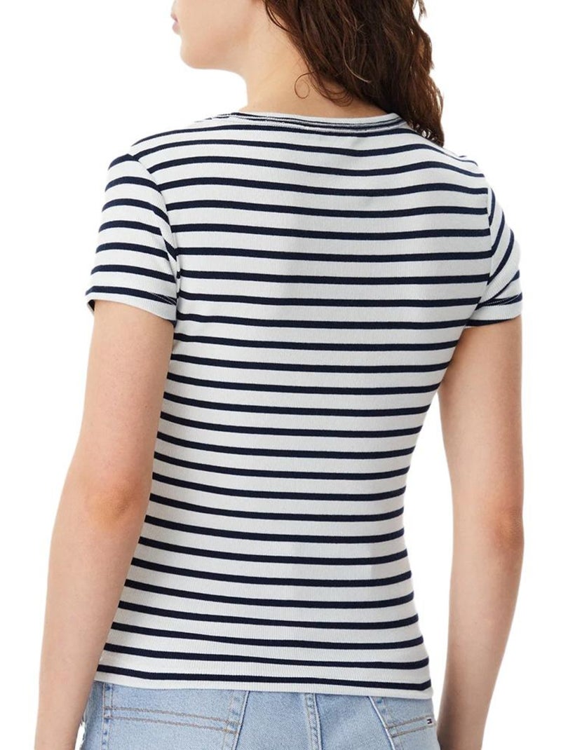 Camiseta tommy hilfiger para mujer, Blanco - Kiabi