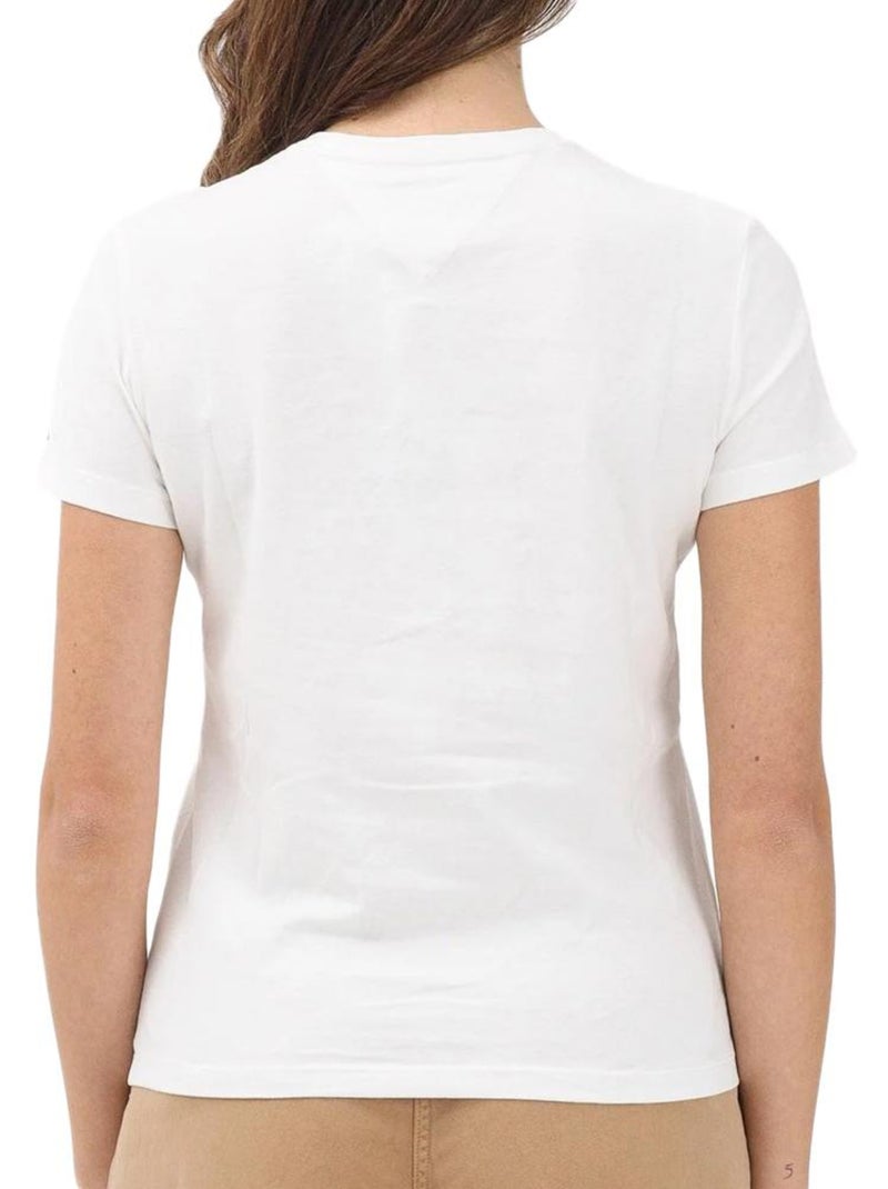 Camiseta tommy hilfiger para mujer Blanco - Kiabi