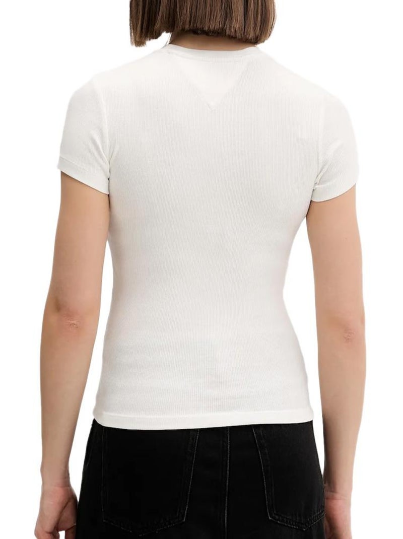 Camiseta Tommy Hilfiger para Mujer Blanco - Kiabi