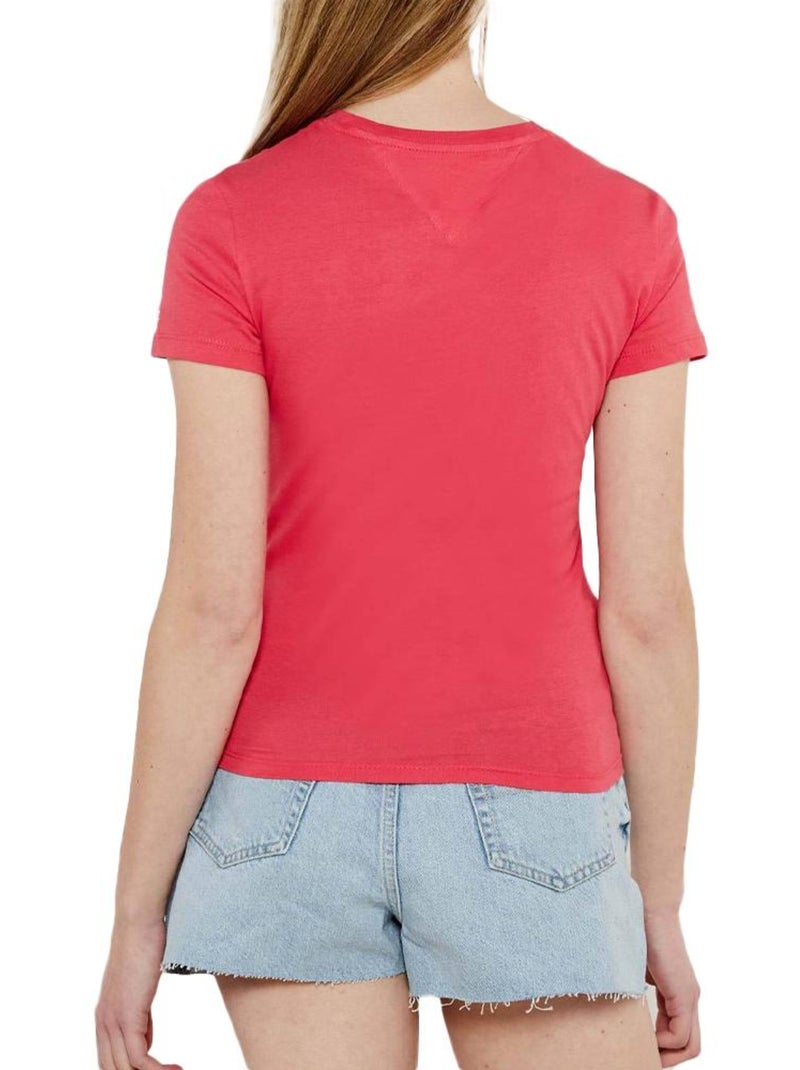 Camiseta Tommy Hilfiger para Mujer Frambuesa - Kiabi