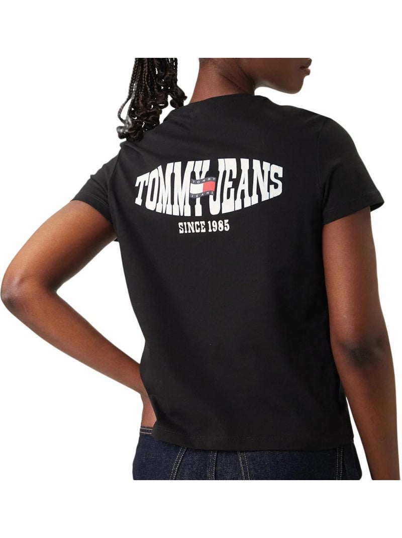 Camiseta tommy hilfiger para mujer Negro - Kiabi