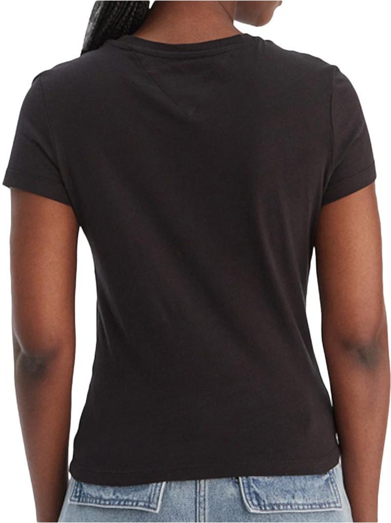Camiseta tommy hilfiger para mujer Negro - Kiabi