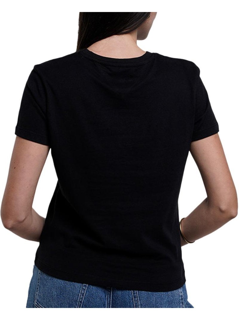 Camiseta tommy hilfiger para mujer Negro - Kiabi