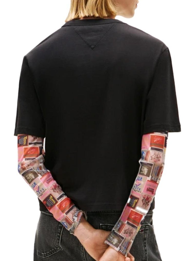 Camiseta Tommy Hilfiger para Mujer Negro - Kiabi
