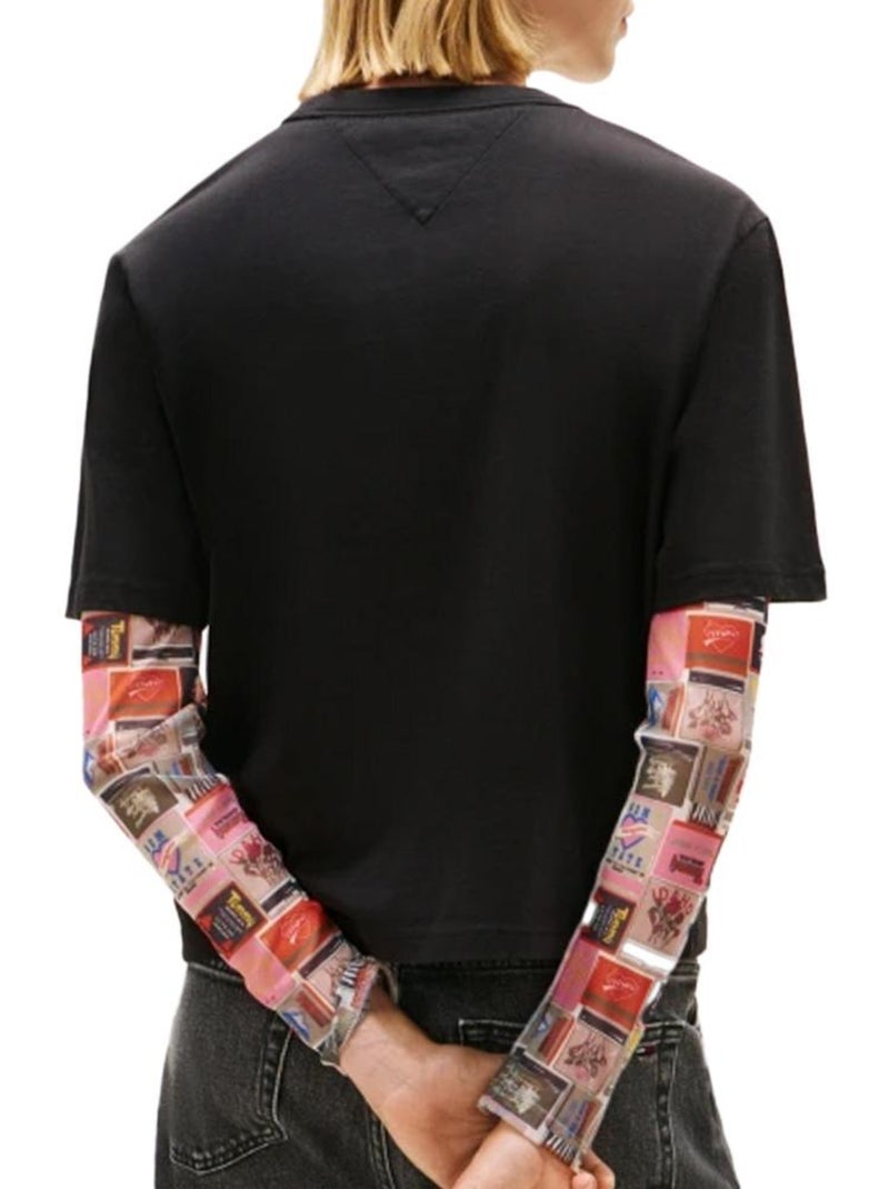 Camiseta Tommy Hilfiger para Mujer Negro - Kiabi