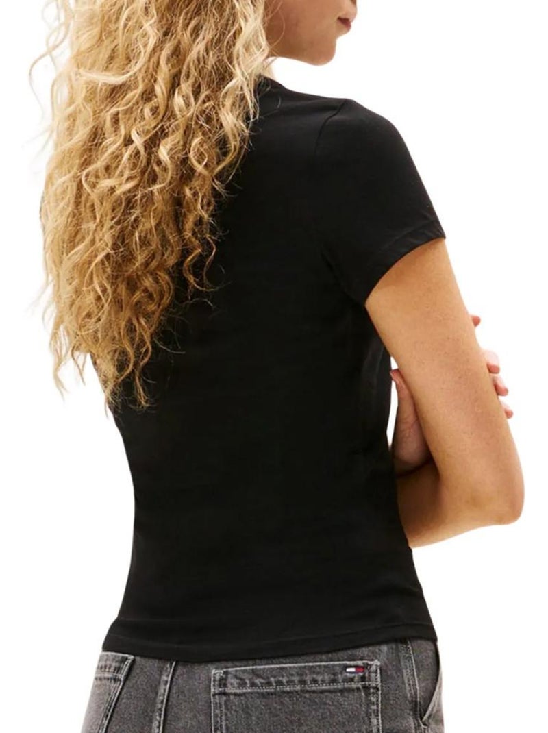 Camiseta tommy hilfiger para mujer Negro - Kiabi