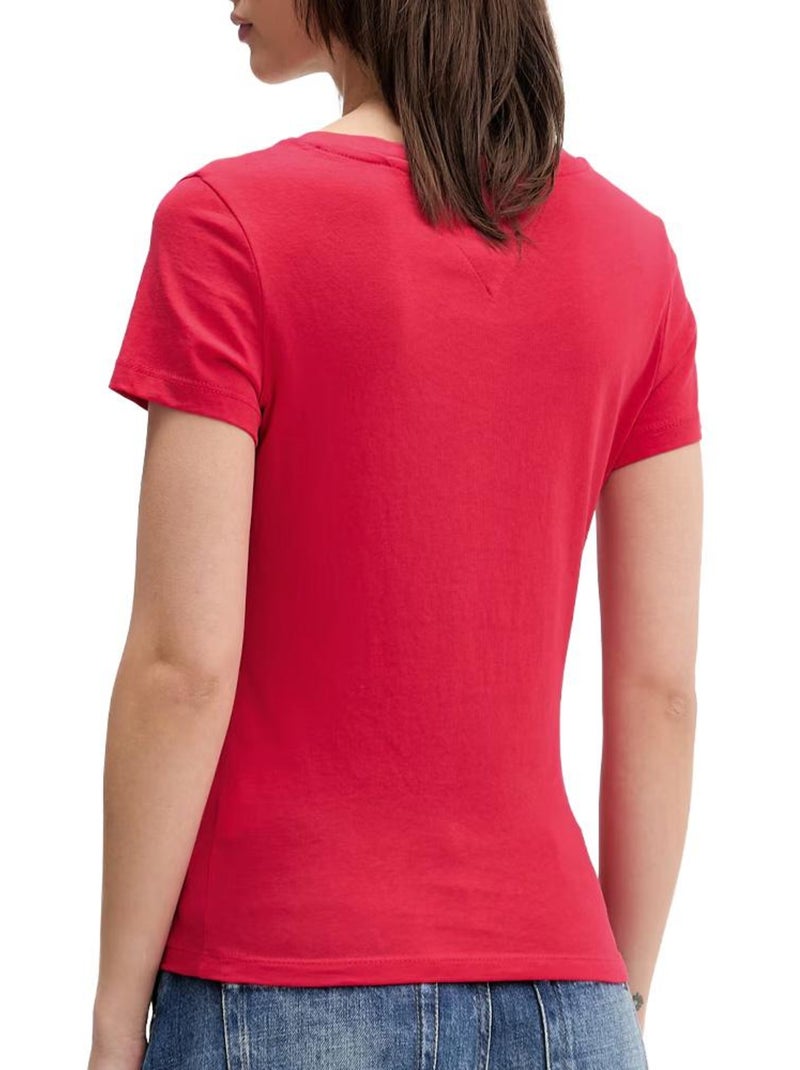 Camiseta Tommy Hilfiger para Mujer Rojo - Kiabi