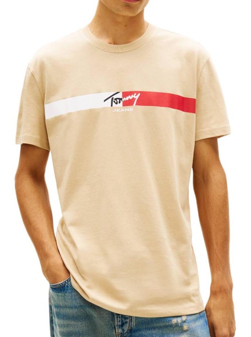 Camiseta tommy hilfiger signature regular fit para hombre - Kiabi Camiseta tommy hilfiger signature regular fit para hombre - Kiabi
