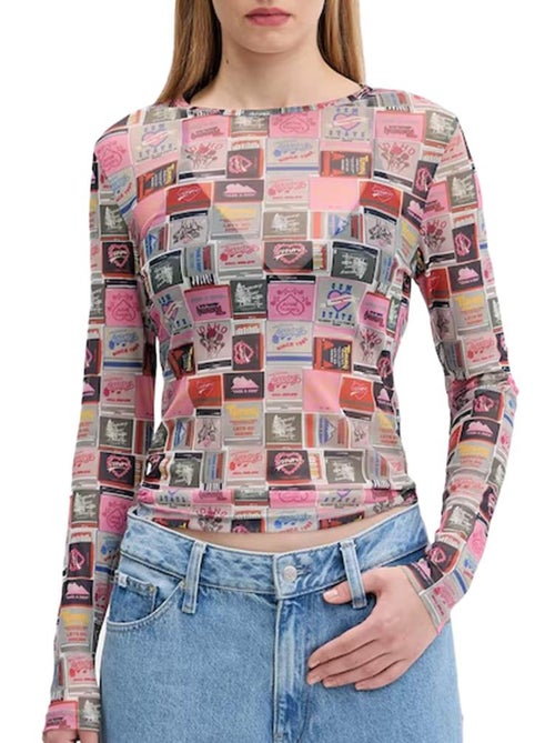 Camiseta Tommy Hilfiger Slim AOP de Mujer con Estampado Floral - Kiabi