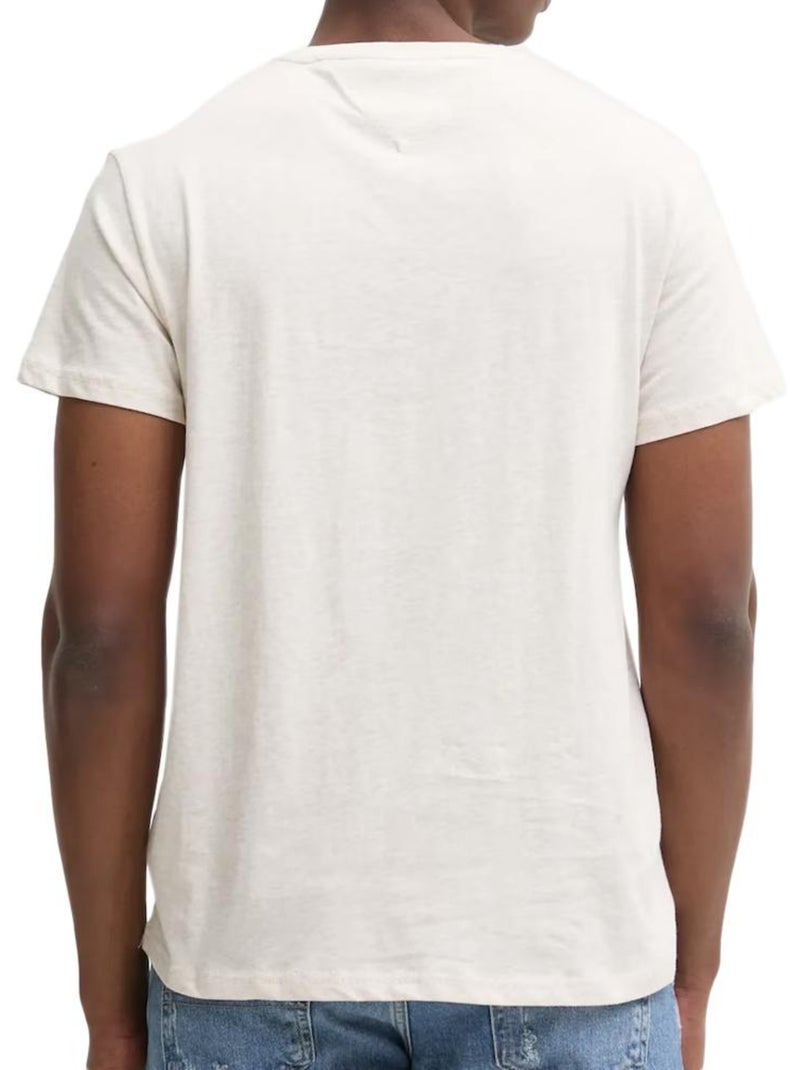 Camiseta tommy hilfiger slim con gráfico para hombre Blanco - Kiabi