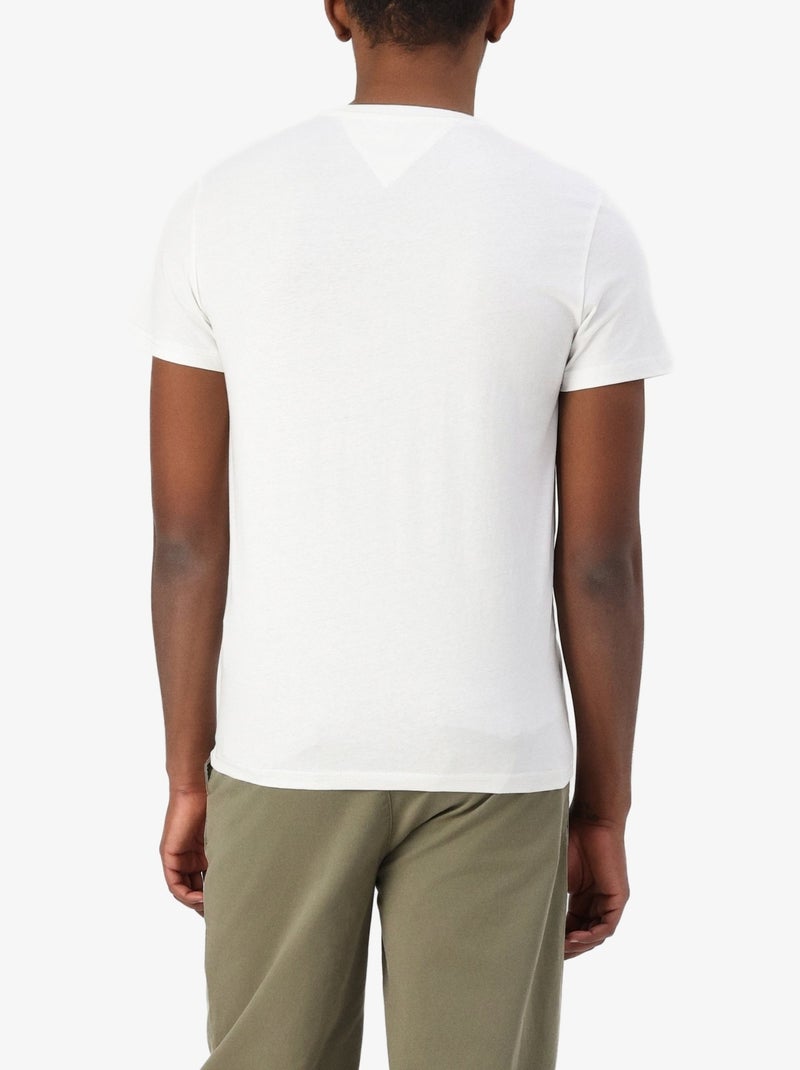Camiseta Tommy Hilfiger Slim con Gráfico para Hombre Crudo - Kiabi
