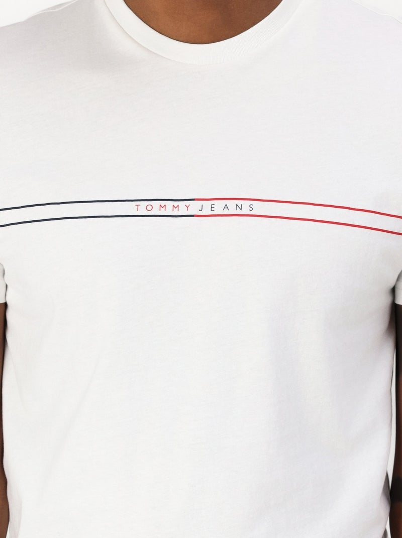 Camiseta Tommy Hilfiger Slim con Gráfico para Hombre Crudo - Kiabi