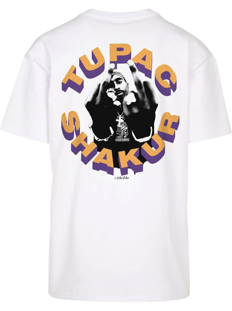 Camiseta toss it up tupac shakur para hombre - mister tee Blanco - Kiabi