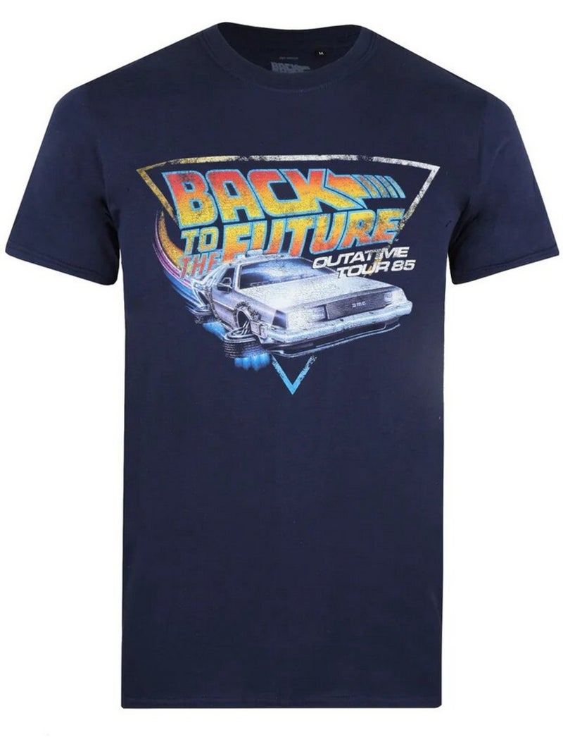 Camiseta tour de algodón para hombre - back to the future Azul marino - Kiabi