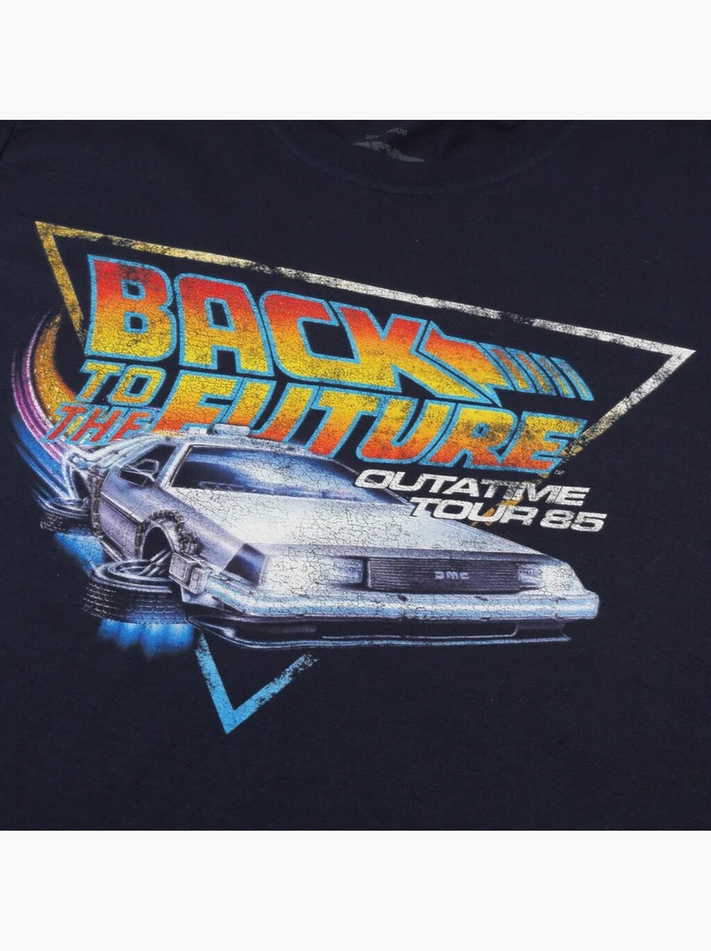 Camiseta tour de algodón para hombre - back to the future Azul marino - Kiabi