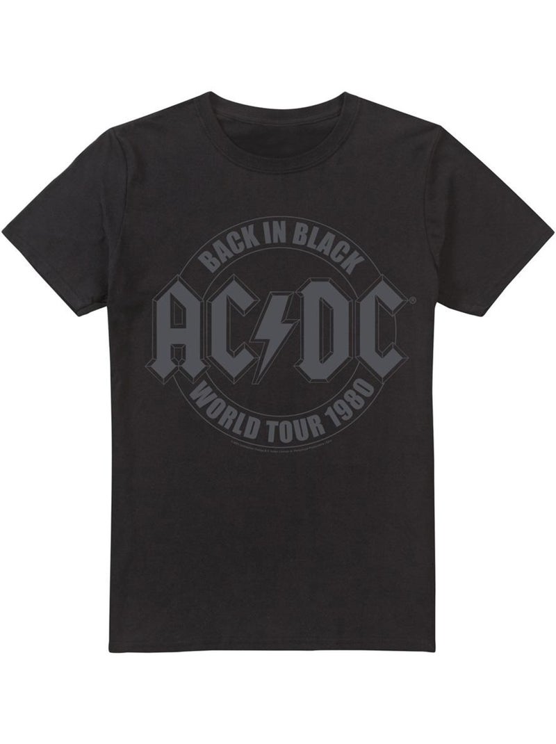 Camiseta tour emblema para hombre - acdc Negro - Kiabi
