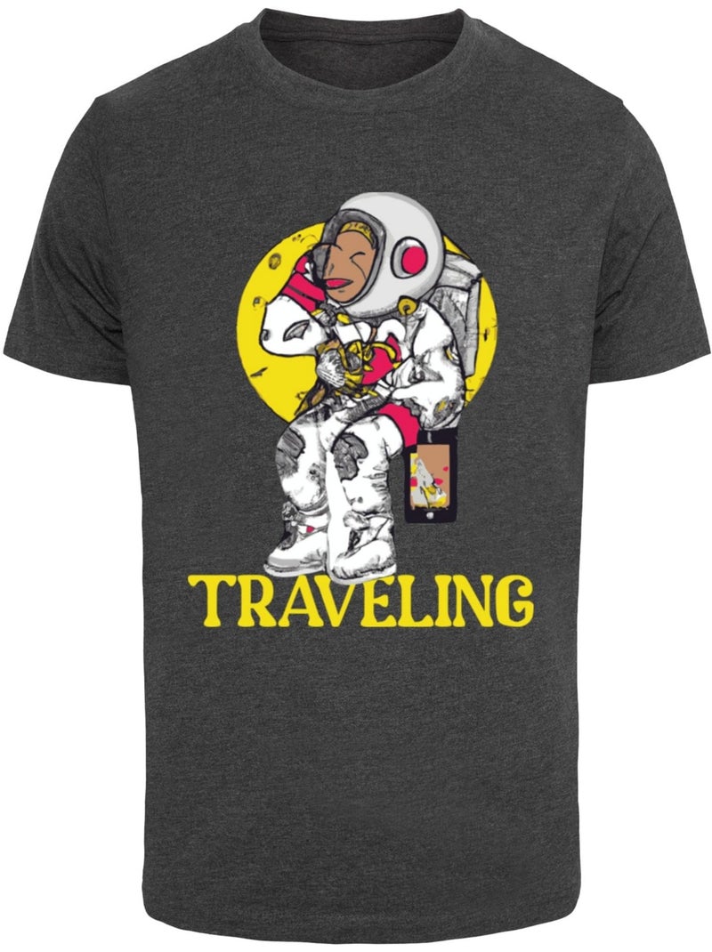 Camiseta traveling para hombre - mister tee Gris gris antracita - Kiabi