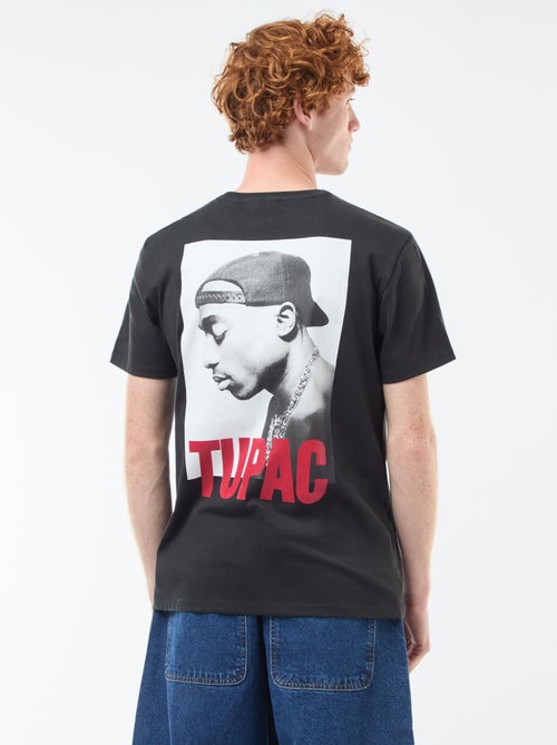 Camiseta 'Tupac' de algodón - Kiabi