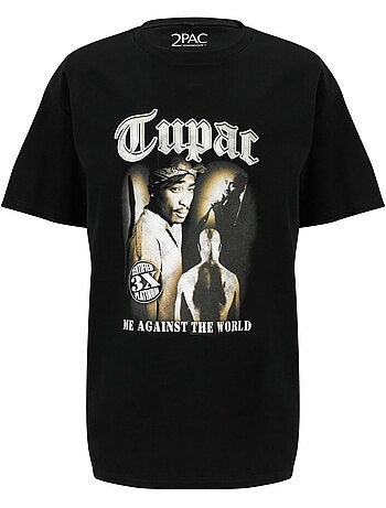 Camiseta tupac matw sepia para hombre - mister tee