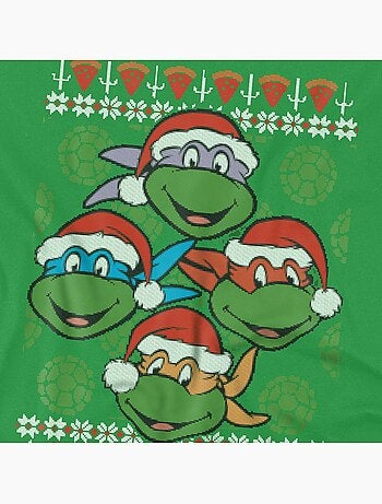 Camiseta ugly jersey de navidad para hombre - teenage mutant ninja turtles
