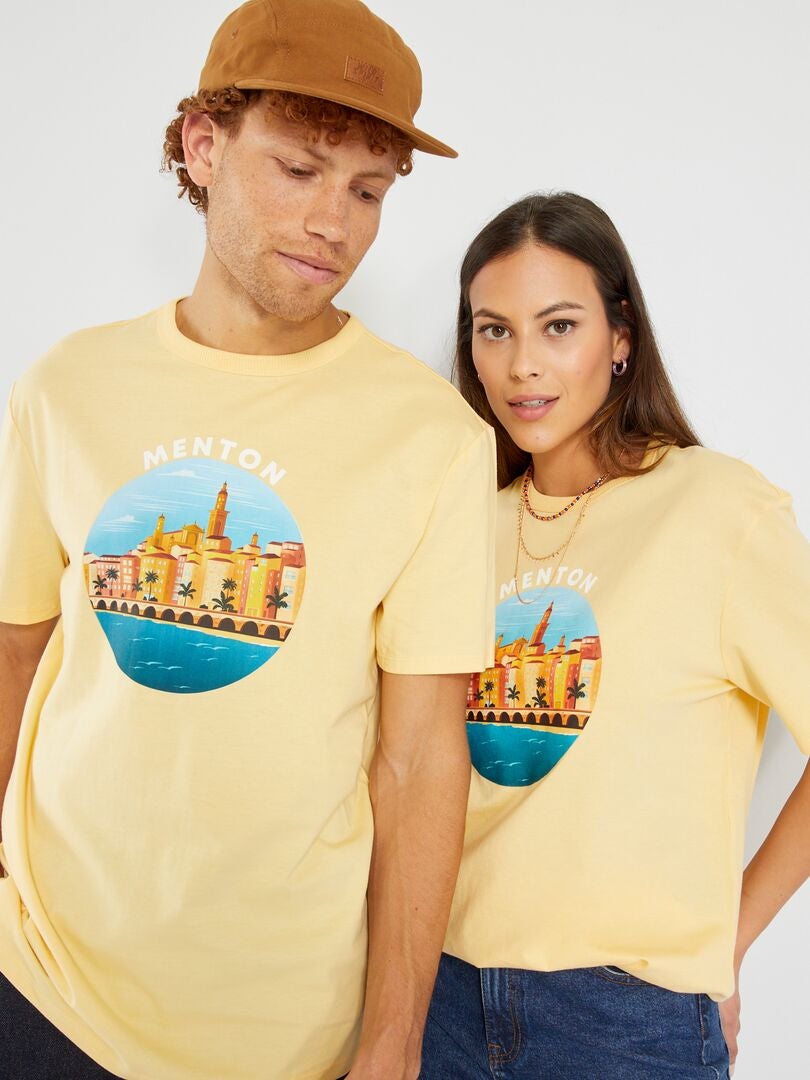 Camiseta unisex 'Baux de Provence' AMARILLO - Kiabi