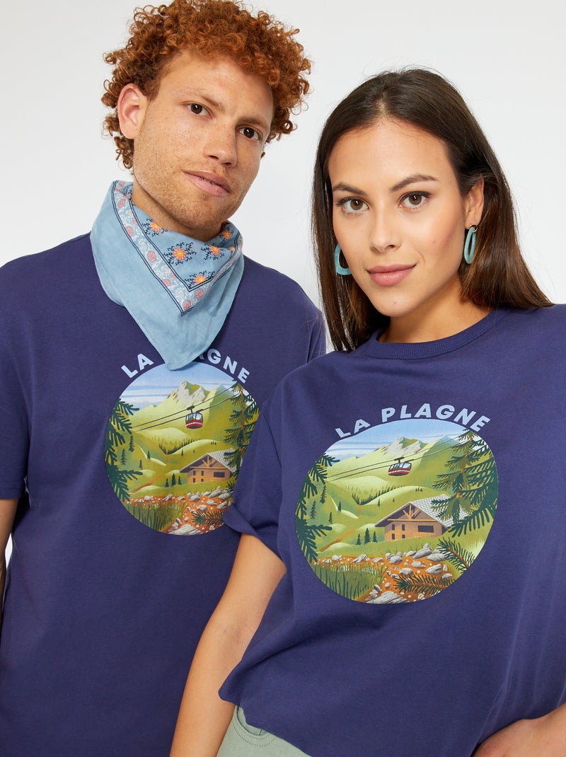 Camiseta unisex 'Baux de Provence' AZUL - Kiabi