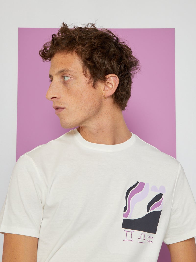 Camiseta unisex BLANCO - Kiabi