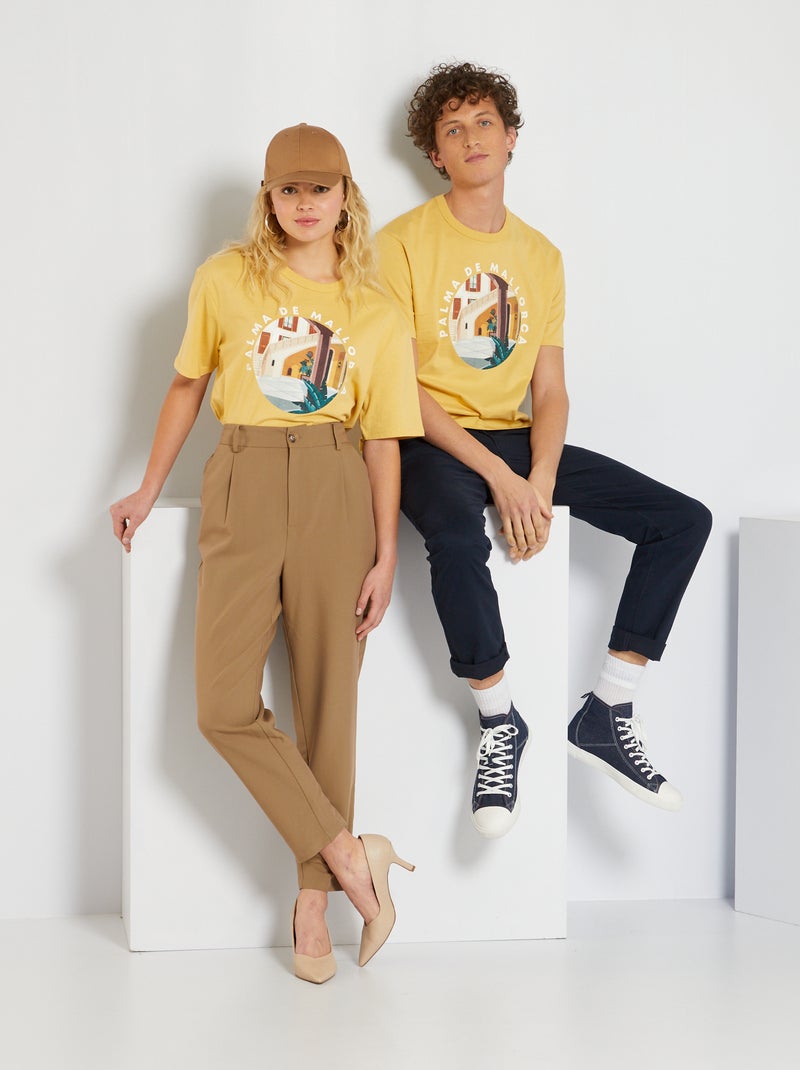 Camiseta unisex 'Florencia' AMARILLO - Kiabi