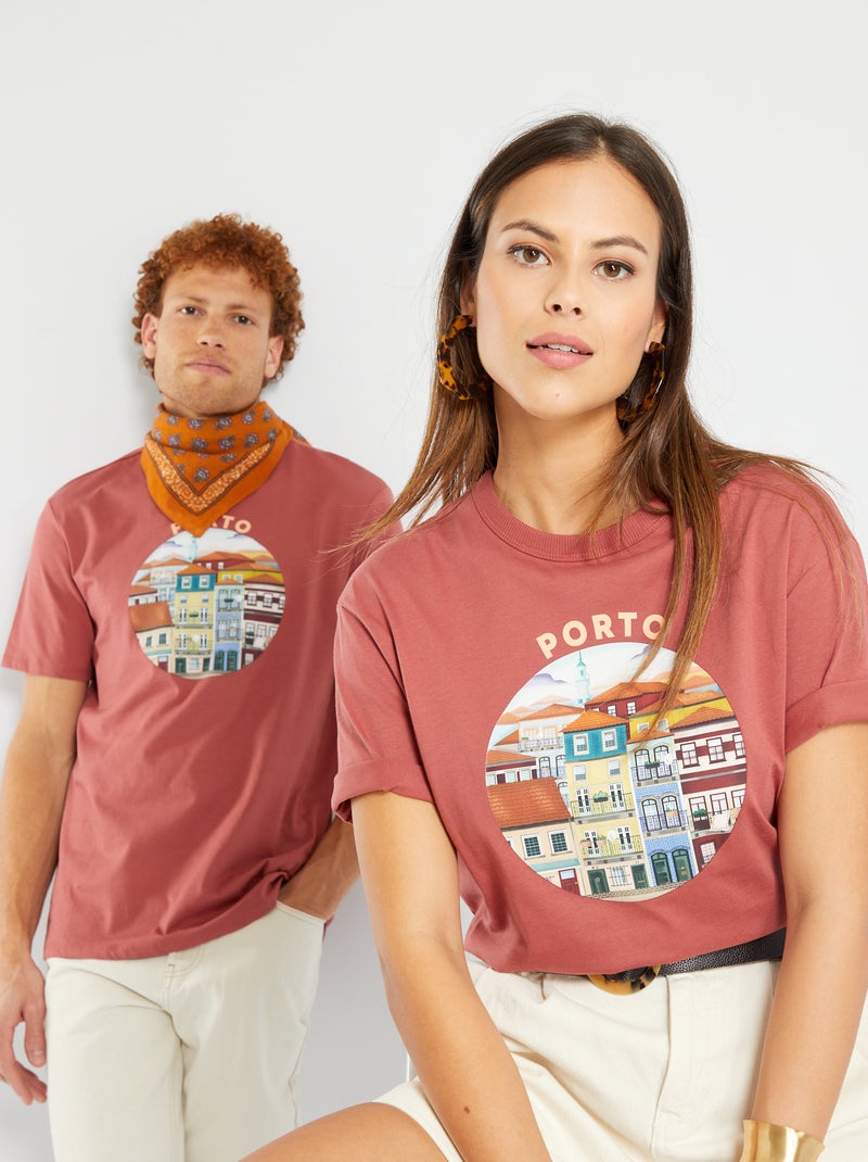 Camiseta unisex 'Florencia' ROJO - Kiabi