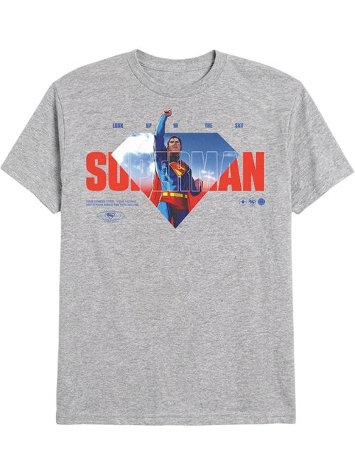Camiseta up in the sky de  diseño diseño impreso para adultos unisex - superman - Kiabi