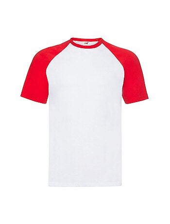 Camiseta valueweight béisbol para hombre - fruit of the loom
