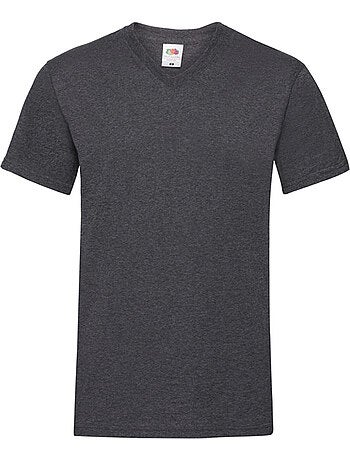 Camiseta valueweight de jaspeado para adultos unisex - fruit of the loom