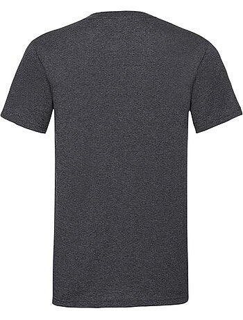 Camiseta valueweight de jaspeado para adultos unisex - fruit of the loom