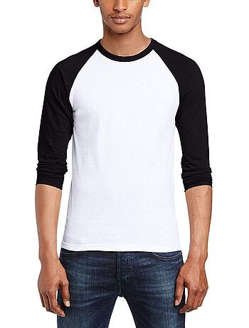 Camiseta valueweight de manga larga béisbol para hombre - fruit of the loom