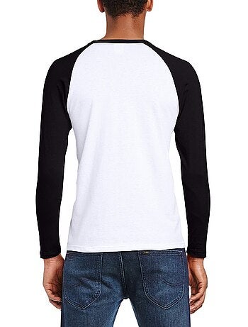 Camiseta valueweight de manga larga béisbol para hombre - fruit of the loom