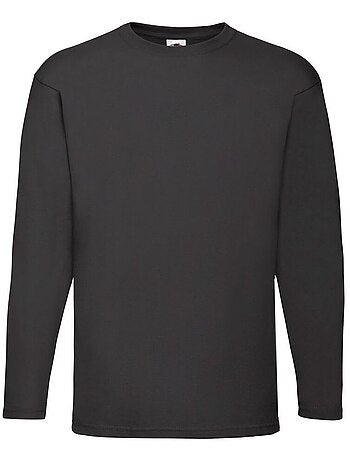 Camiseta valueweight de manga larga para hombre - fruit of the loom