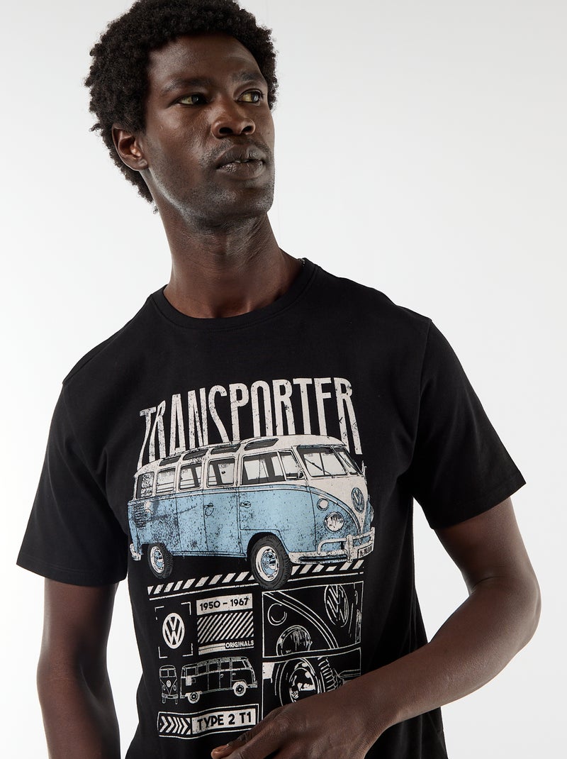 Camiseta 'Van Volkswagen' de manga corta Negro - Kiabi