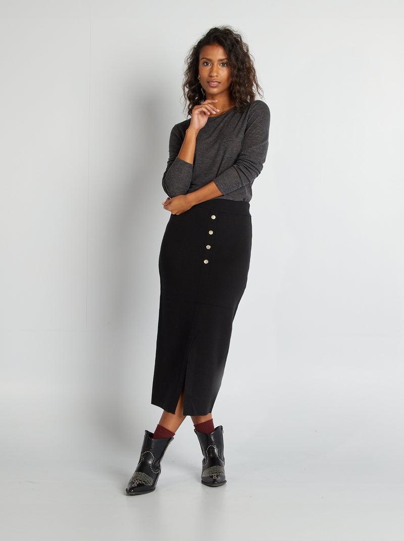 Camiseta vaporosa de punto torcido GRIS - Kiabi