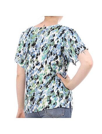 Camiseta Vero Moda de cuello pico con estampado para mujer,