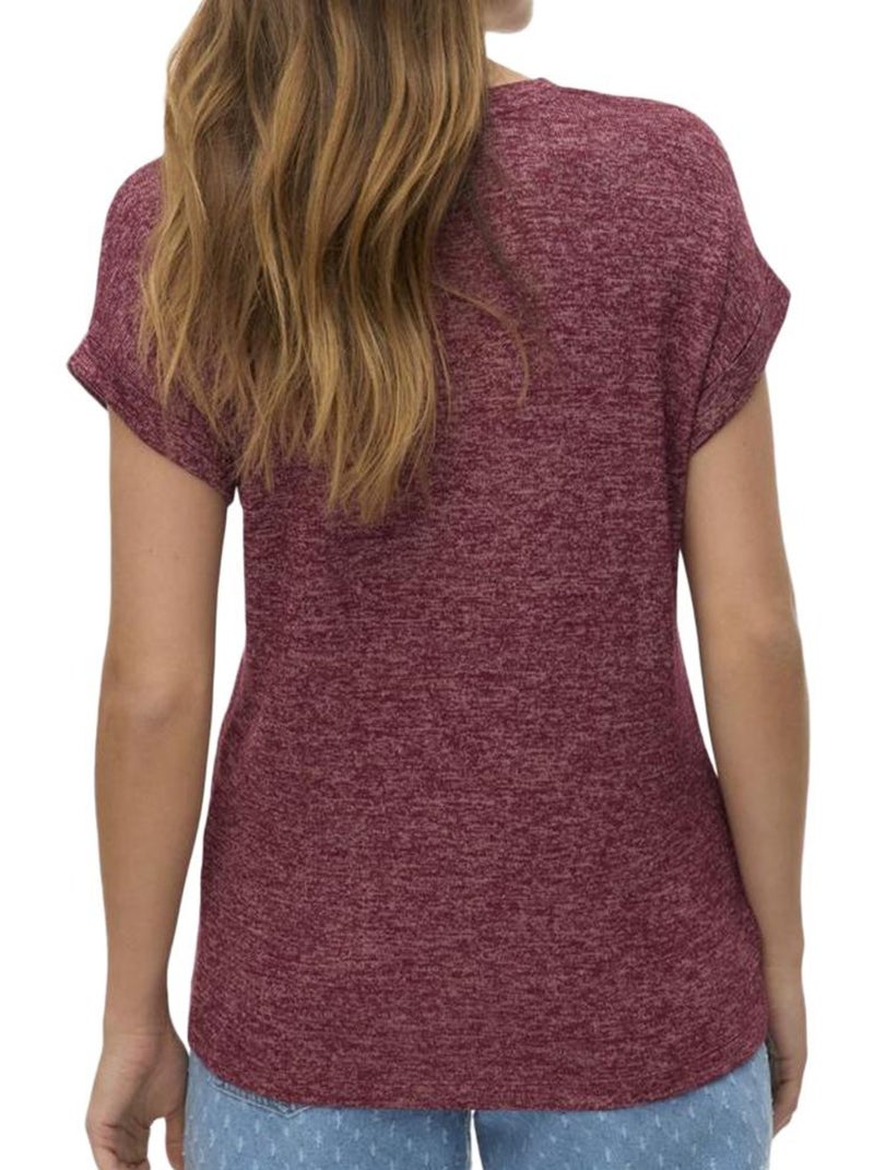 Camiseta Vero Moda para Mujer, - Burdeos - Kiabi