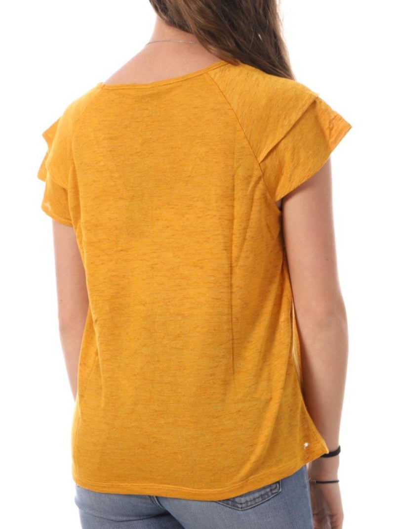 Camiseta vero moda para mujer Amarillo - Kiabi