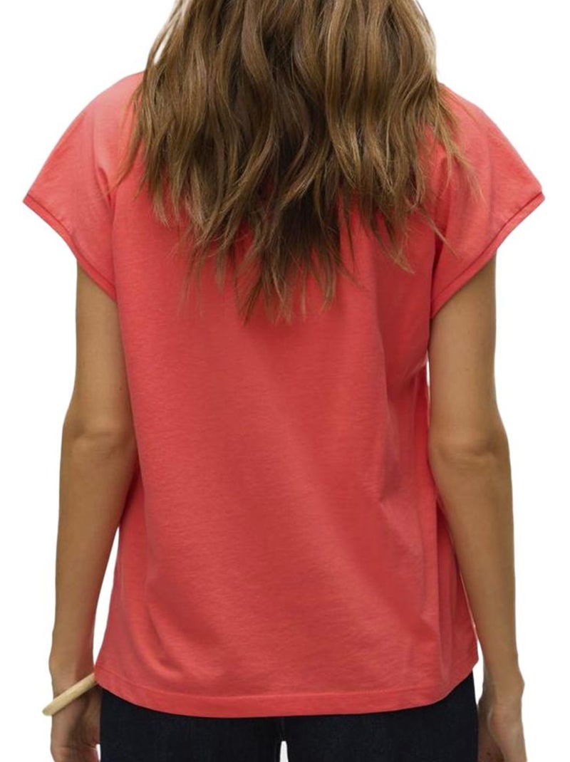Camiseta Vero Moda para Mujer Coral - Kiabi