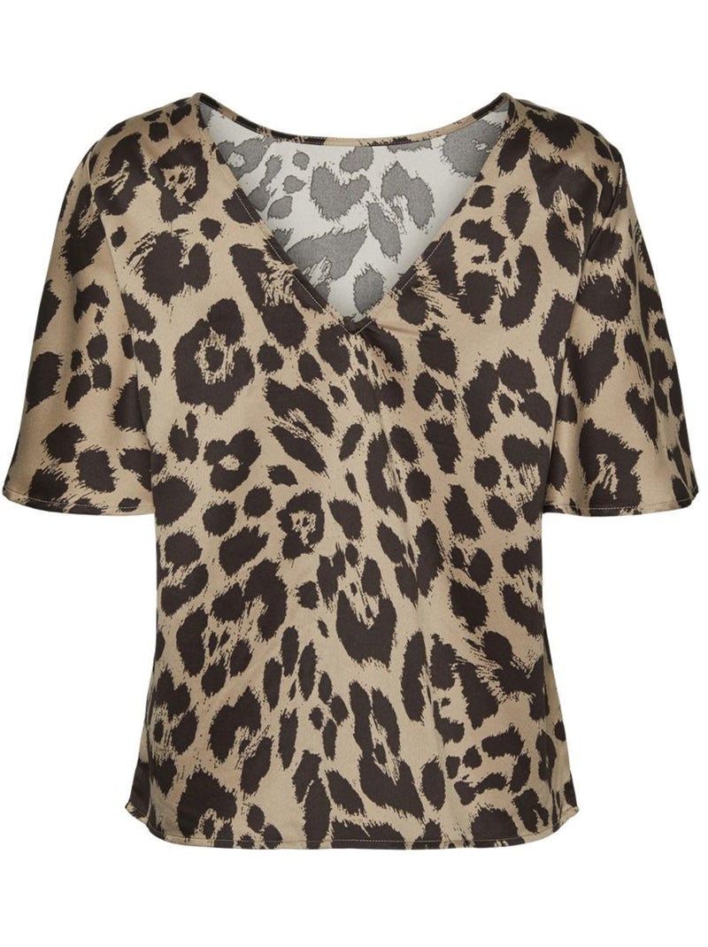 Camiseta Vero Moda para Mujer Marrón capuchino - Kiabi