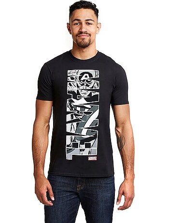 Camiseta vertical para hombre - captain america