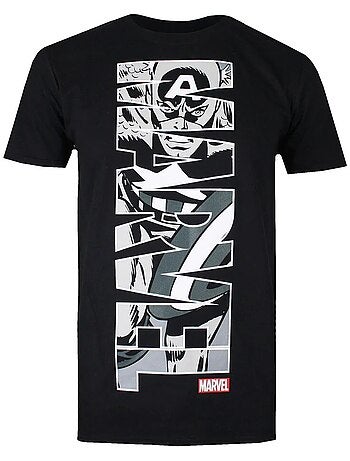 Camiseta vertical para hombre - captain america