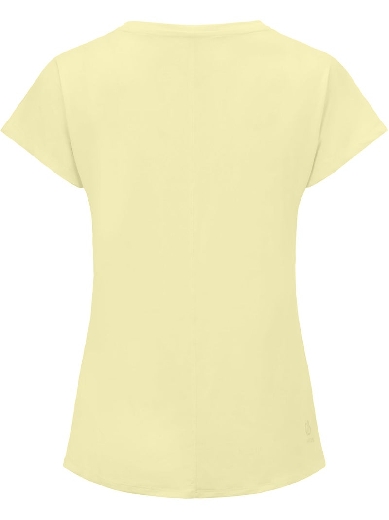 Camiseta vigilant activo para mujer - dare 2b Amarillo pálido - Kiabi