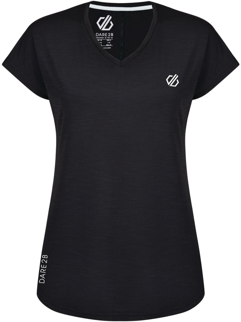 Camiseta vigilant activo para mujer - dare 2b Negro - Kiabi