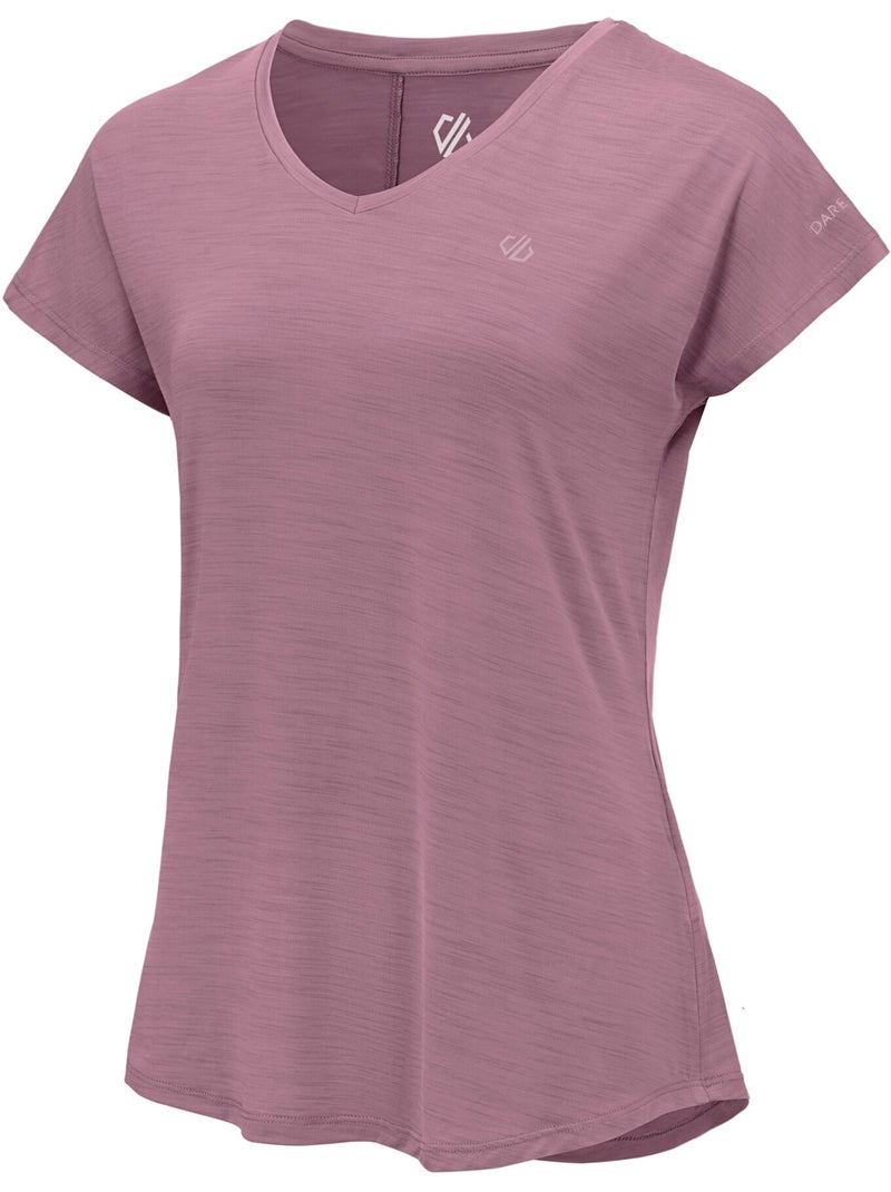 Camiseta vigilant activo para mujer - dare 2b Rosa pálido - Kiabi