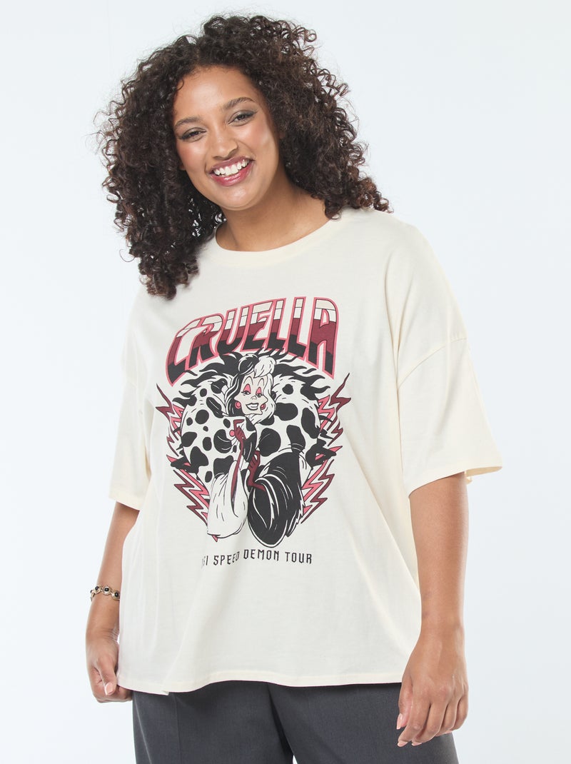 Camiseta 'Villanos' 'Disney' de manga corta Blanco - Kiabi