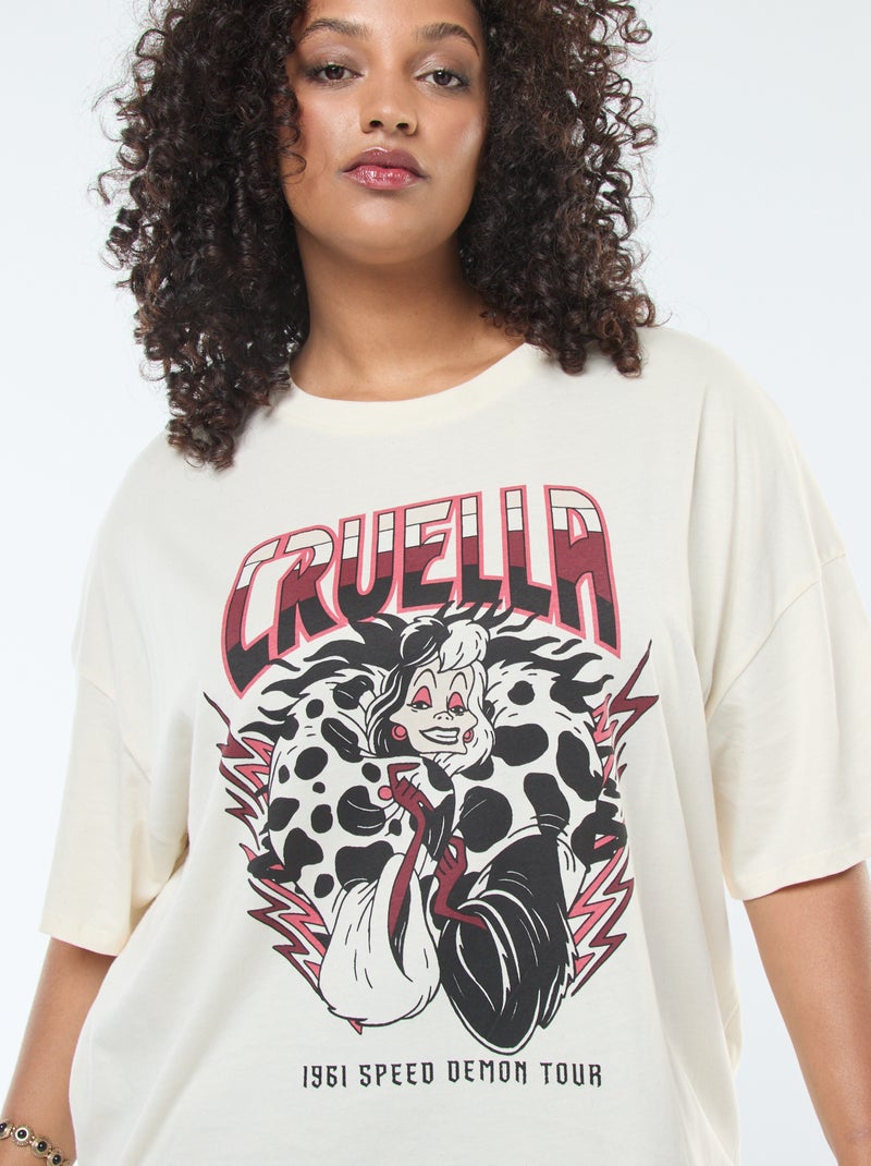 Camiseta 'Villanos' 'Disney' de manga corta Blanco - Kiabi